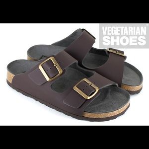 NWOT Vegetarian Shoes - Brown Vegan Sandals 36